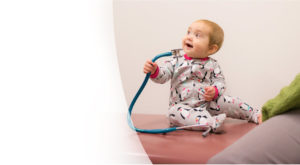 Baby playing at Ptarmigan Connections, Developmental and Behavioral Pediatrics, Wasilla Alaska